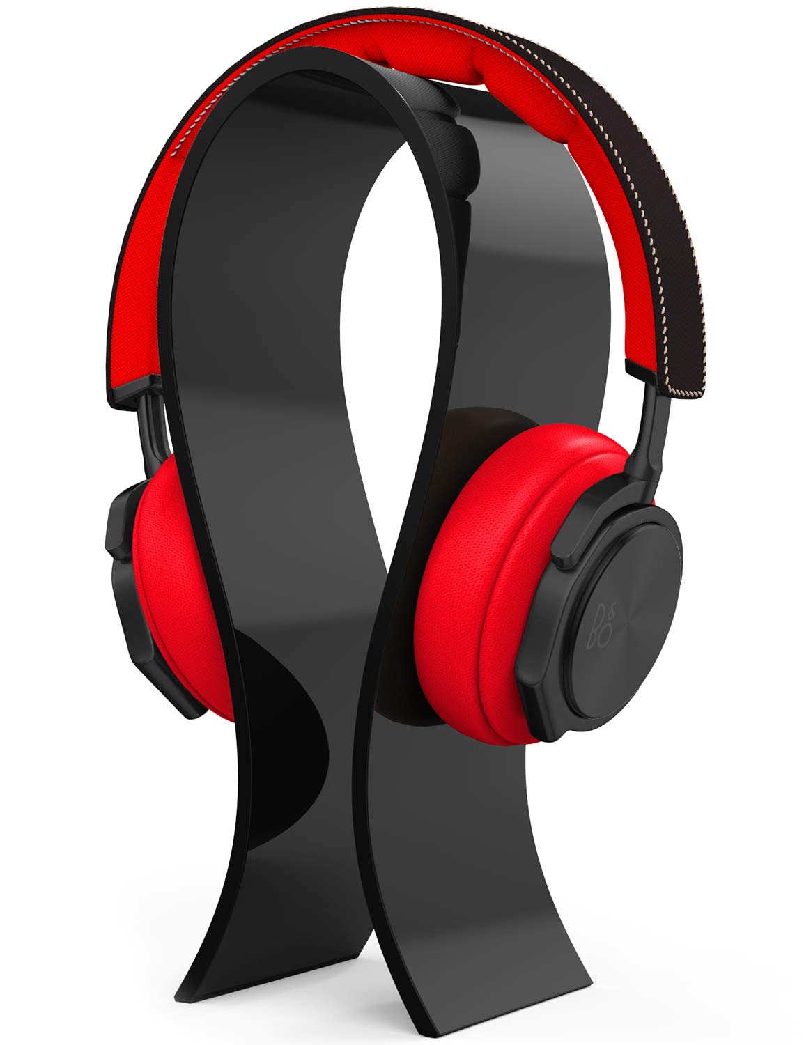 AmoVee Acrylic Headphone Stand Gaming Headset Holder/Hanger Extra Thick - Black