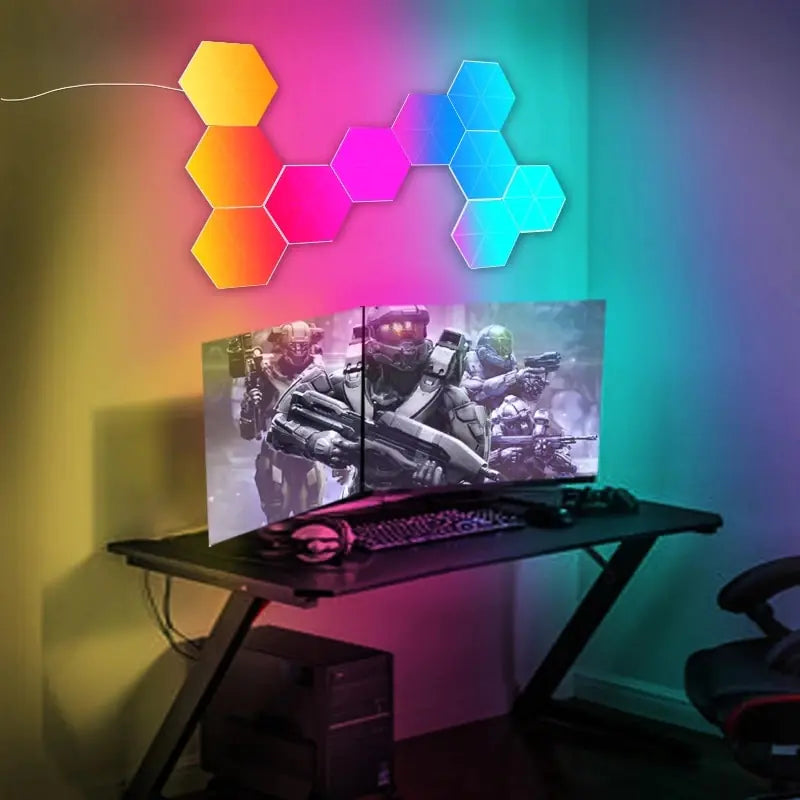 Hexagon LED Wall Light Set (3-Pack, App Control)