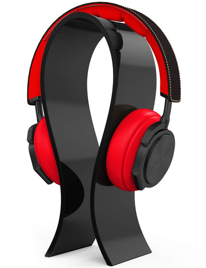 AmoVee Acrylic Headphone Stand Gaming Headset Holder/Hanger Extra Thick - Black