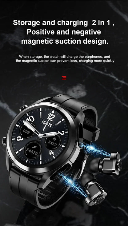 2-in-1 Smart Watch with Wireless Earbuds – view 4