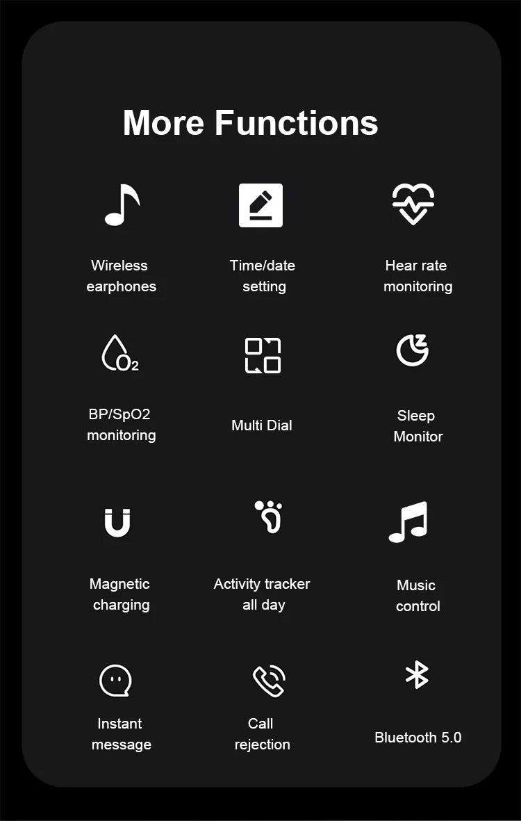 2-in-1 Smart Watch with Wireless Earbuds – view 6
