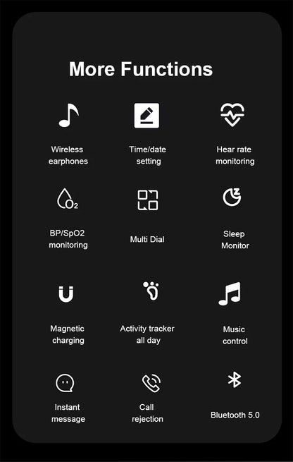 2-in-1 Smart Watch with Wireless Earbuds – view 6