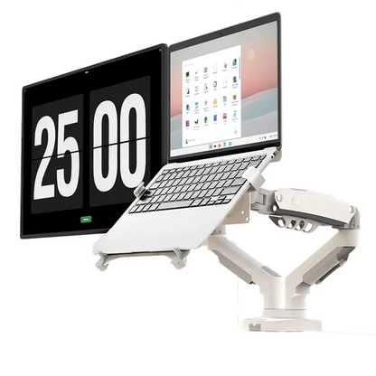 Dual Monitor Arm with Adjustable Gas Spring – view 3