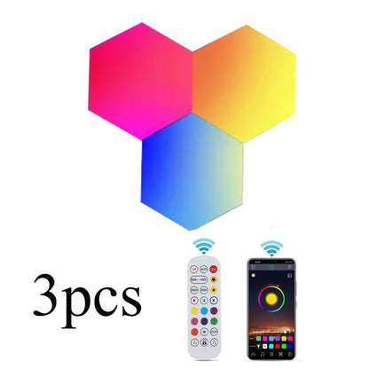 Hexagon LED Wall Light Set (3-Pack, App Control) – view 2