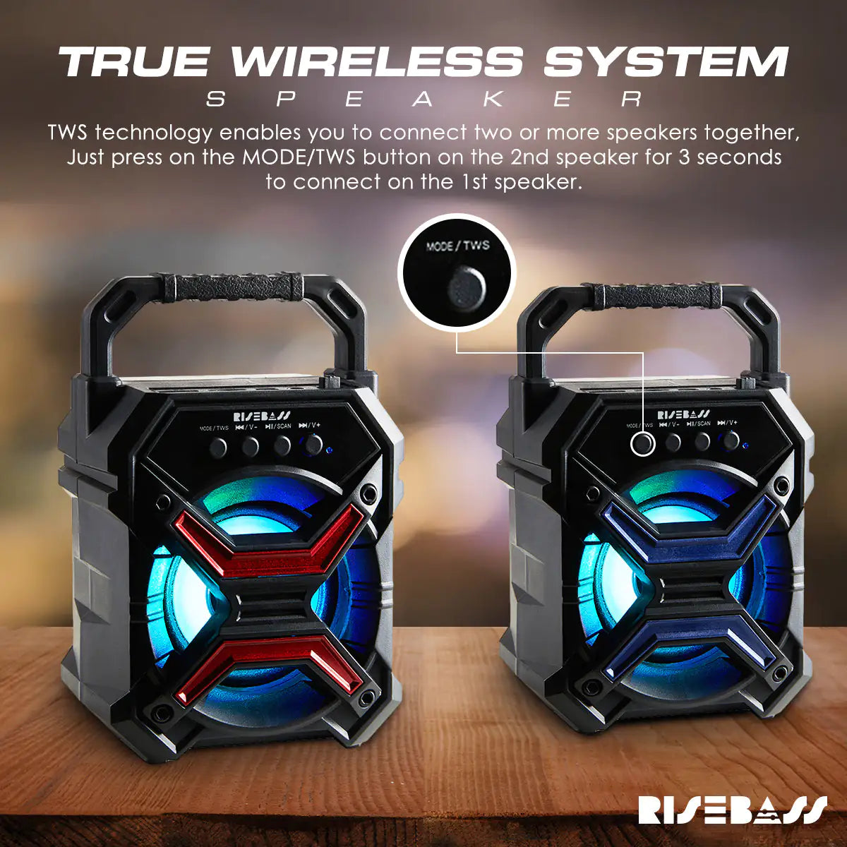 Light-Up Portable Bluetooth Speaker – view 6